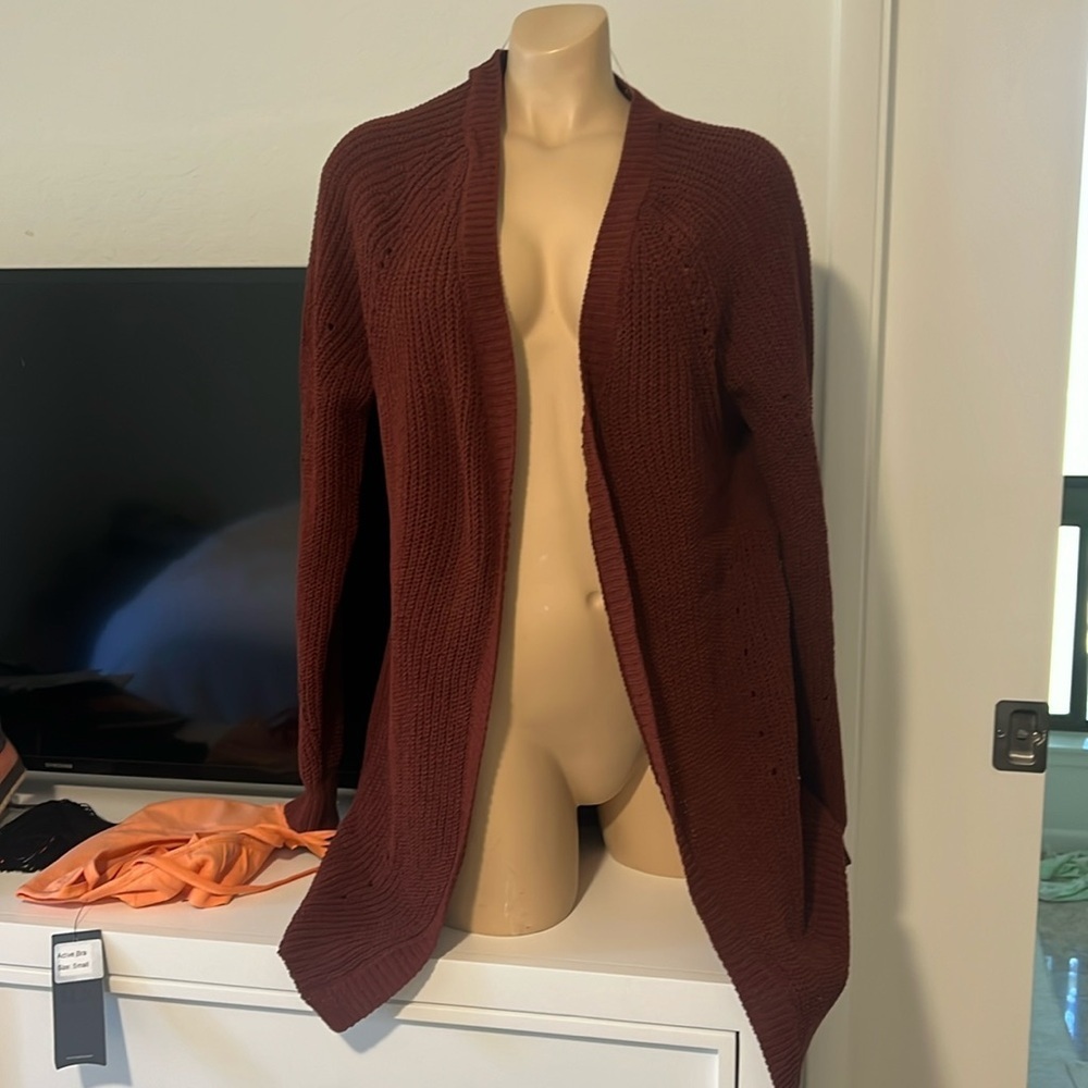 NWOT Life Ellie Rust Colored  Cardigan